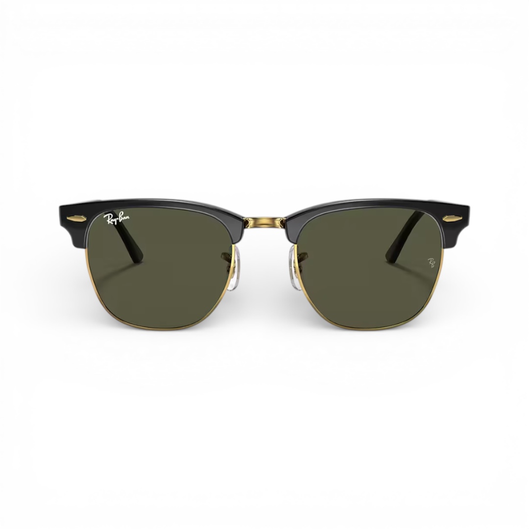 Ray Ban Clubmaster RB3016 Black Gold W0365 - Occhiali da sole | Ottica Zambrelli Parma