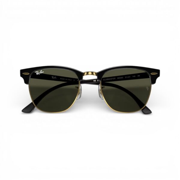 Ray Ban Clubmaster RB3016 Black Gold W0365 - Occhiali da sole - foto 4 | Ottica Zambrelli Parma