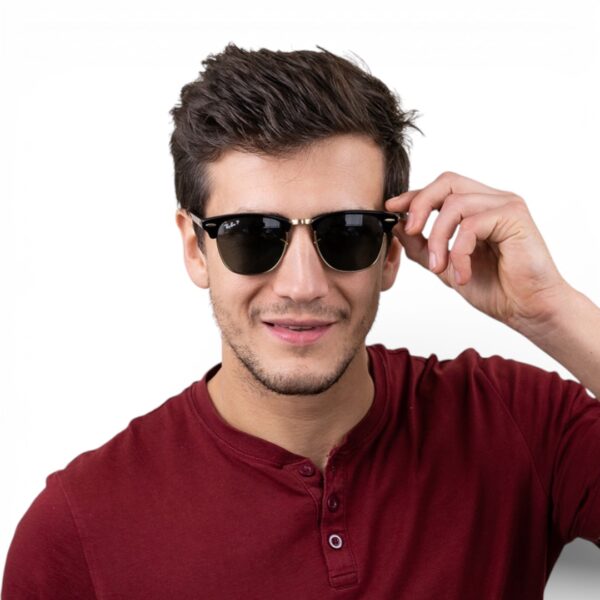 Ray Ban Clubmaster RB3016 Black Gold W0365 - Occhiali da sole - foto 7 | Ottica Zambrelli Parma