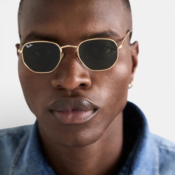 Ray Ban Hexagonal RB3548-N Gold 001 - Occhiali da sole - foto 8 | Ottica Zambrelli Parma