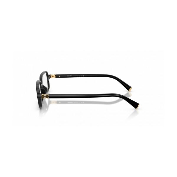 Miu Miu MU 01YV Black 16K1O1 51/16 - Occhiali da vista da donna - foto 4 | Ottica Zambrelli Parma