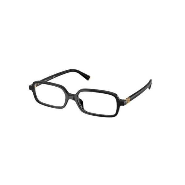 Miu Miu MU 01YV Black 16K1O1 51/16 - Occhiali da vista da donna - foto 3 | Ottica Zambrelli Parma