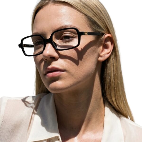 Miu Miu MU 01YV Black 16K1O1 51/16 - Occhiali da vista da donna - foto 6 | Ottica Zambrelli Parma