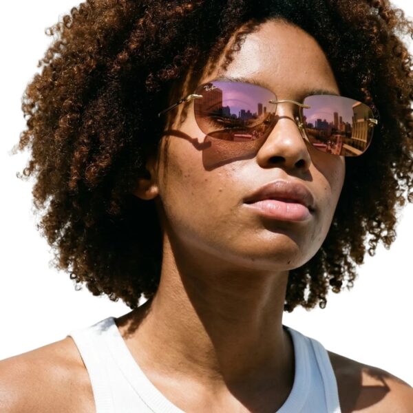 Ray Ban RB 2768 Gold Mirrored Red 001/D0 - Occhiali da sole - foto 8 | Ottica Zambrelli Parma