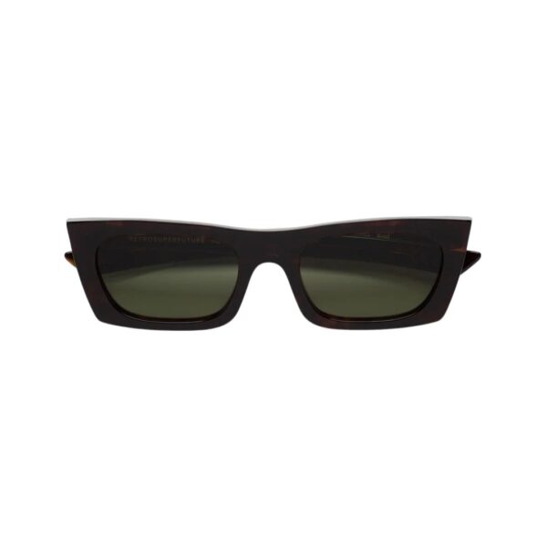 Retro Super Future Fred 2.0 Havana 3627 Green - Occhiali da sole | Ottica Zambrelli Parma