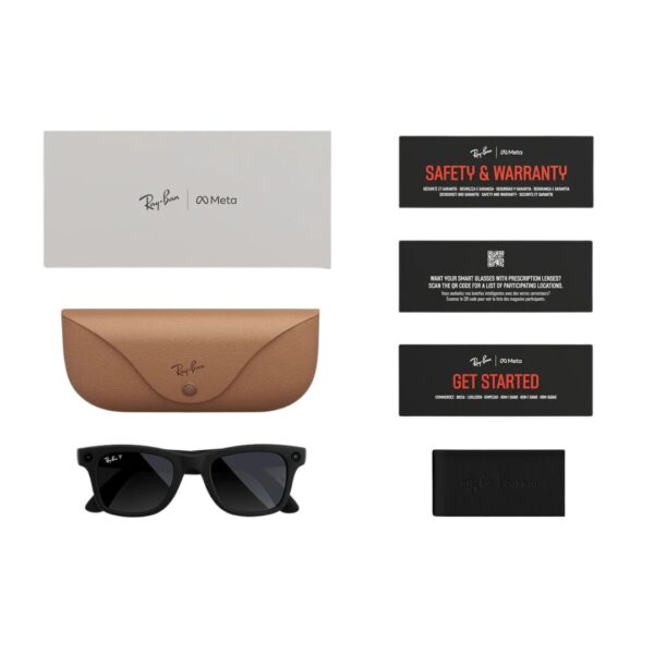 Ray Ban Wayfarer Meta GEN2 RW4012 Matte Black Polar Gradient Graphite 50/22 - Occhiali da sole - foto 5 | Ottica Zambrelli Parma
